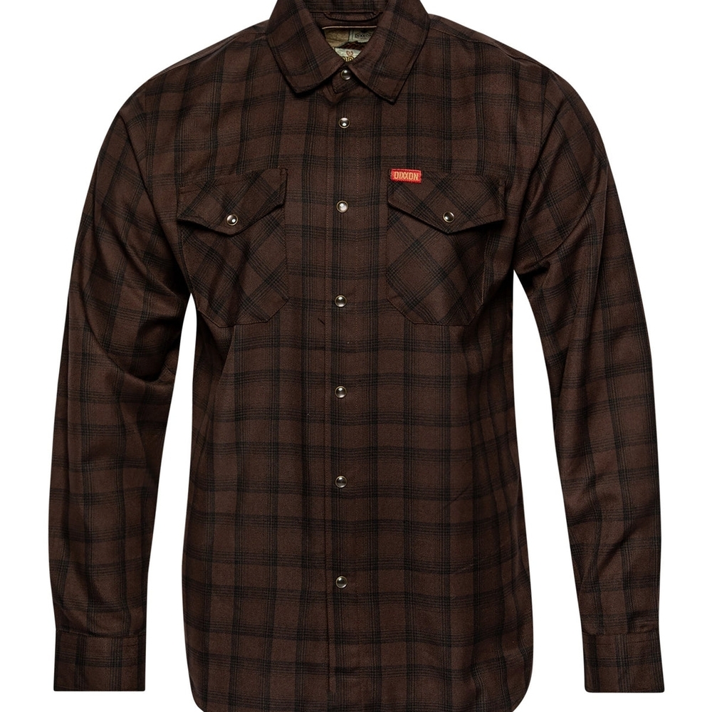 DIXXON - "The Tobacco" Flannel Men's Large BNIB NWT Ships Free ASAP - Picture 2 of 6